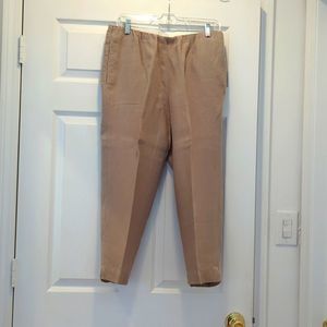 J Jill Linen Pants Tan